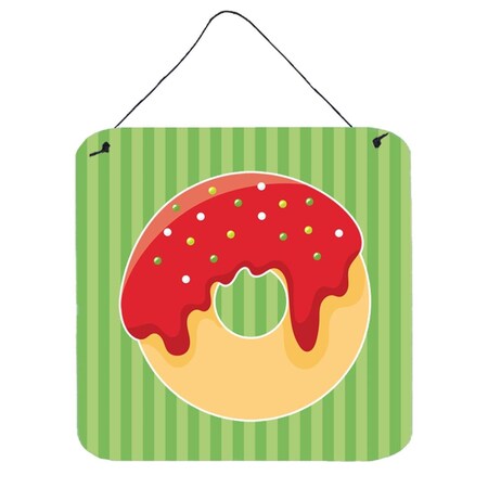 Carolines Treasures Christmas Donut Wall or Door Hanging Prints BB6818DS66
